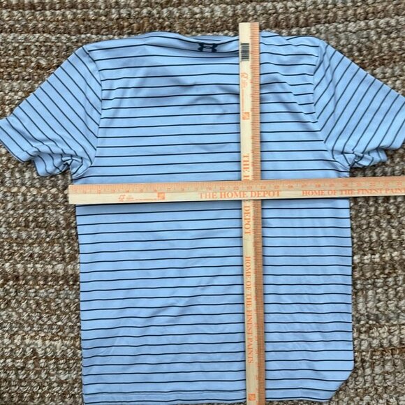 Under Armour Playoff Polo Shirt (Medium) Gray Black Stripe Mens - Picture 6 of 6